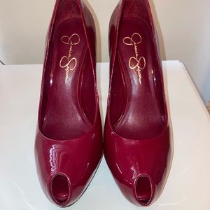Used Jessica Simpson Red Pumps in Size 6.5